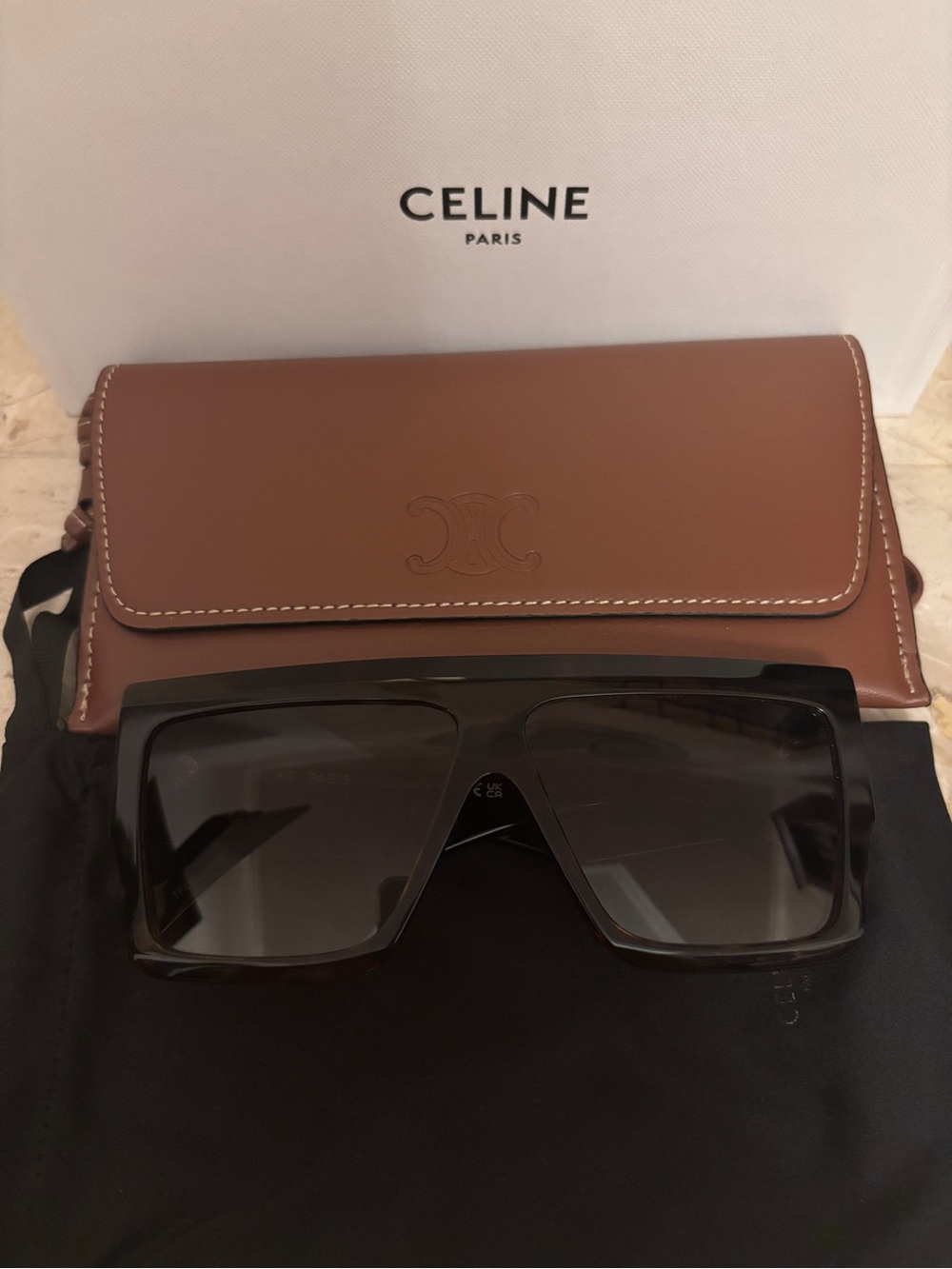 CELINE 60MM Oversized Square Sunglasses